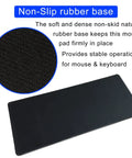 Large Floral Mouse Pad Desk Mat For Game Ready Gaming And Office Setup 70 By 30 Cm Non Slip Rubber Base With Stitched Edges