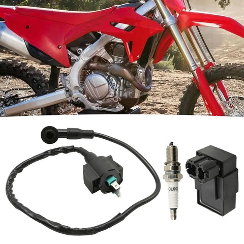 Honda CDI Box Igniter With Ignition Coil And Spark Plug Replacement Kit For CRF80F CRF100F XR80R XR100R 1992-2013