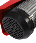 Close-up of the pure copper motor of the Heavy Duty 1763 Lbs Electric Winch Hoist with sleek black housing.