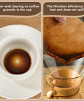 Natural Brown No 4 Cone Coffee Filters For Your 8 To 12 Cup Brewers Unbleached Paper Filters filtering coffee efficiently