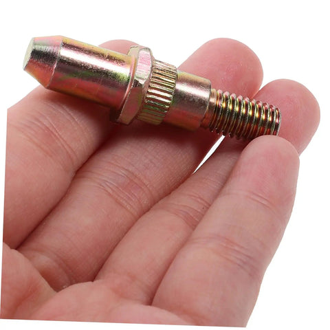 Close-up of a metal hinge pin from Auto Door Hinge Repair Kit Set With Pins And Bushings For Quick Fix Easy Install For Two Car Doors