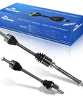 Front AWD CV Axle For Nissan Rogue 2014 Through 2020 Left And Right Pair Driver And Passenger Sides Direct Fit Drop In Replacement 2.5L Models Strong CV Joint Assembly, pair shown
