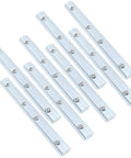 Beefy M5 Straight Line Connectors Kit For 20 Series Aluminum Extrusion Profiles With Carbon Steel Nickel Plated Brackets And Fasteners 8-Pack