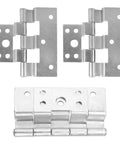 Heavy Duty 3 Pack Zinc Door Hinges For Mobile Home Combination Doors And Storm Door, 45x90mm, solid zinc alloy construction.