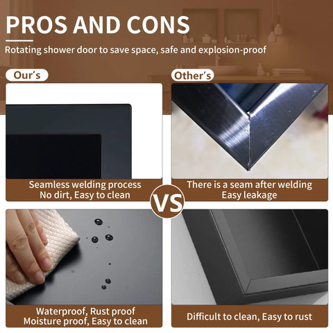 Comparison of Black Stainless Shower Niche Shelf 12.5 X 12.5 X 4.7 Inches Slick Flush Mount Recessed Niche for bathroom