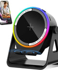 Wireless Induction Speaker Stand With Five In One Bluetooth Five Point Three, 360 Degree Rotation, RGB Ambient Light