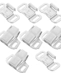 4 Sets Roller Catch Assembly For Doors And Closets, Easy Install Cabinet Door Catch Replacement With Silver Iron Material And Screws