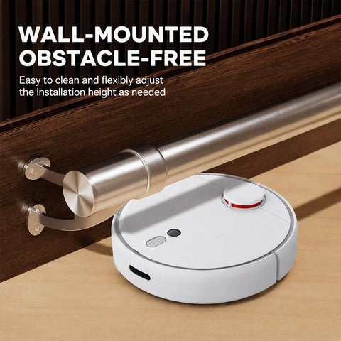 Stylish Bar Foot Railing With Dome End Caps And Complete Hardware Kit For Kitchen Island Or Restaurant To Provide Comfy Standing Support, wall-mounted stainless steel railing