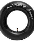 Heavy Duty Inner Tube For 4.80/4.00-8 Tires With TR87 Angled Valve Stem, 15.5 Inch Outer Diameter, front view