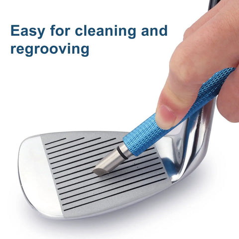 Using Groove Sharpener For Golf Clubs Re Grooving Tool And Cleaner For Wedges And Irons Delivers Maximum Backspin And Restores Performance