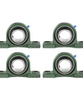 4 Pack Pillow Block Bearing 2 Inch Bore Self Aligning Cast Iron Base Mounted Bearing Block Insert For Shaft Support