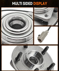 Front view of Front Wheel Bearing Hub Assembly Set 513234 for Jeep Grand Cherokee 2005 2010 and Jeep Commander 2006 2010