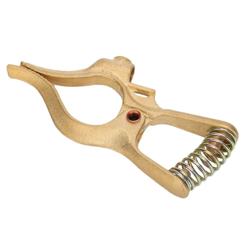 Beefy Heavy Duty Brass Ground Clamp For Earth Electrode Holder And Industrial Workshop Grounding Tool With Premium Conductivity