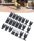 Wood Oscillating Multitool Blades 21 Piece Kit With Size Marks High Carbon Steel for Cutting Wood and More