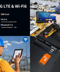 Tough As Nails 8 Inch Rugged Tablet Running Windows 11 Pro With Built In GPS Navigation Heavy Duty Construction Intel N5100 Processor 8Gb Ram And 128Gb Storage Waterproof Ready, featuring Wi-Fi 6.