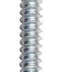Badass Steel Self Drilling Screws With Zinc Plated Finish And Wafer Head Star Drive For Smooth Operation Number 10 Thread Size 1-1/4 Inch Length Pack Of 50 Tough Fasteners close-up view of zinc plated steel screw with wafer head and star drive.
