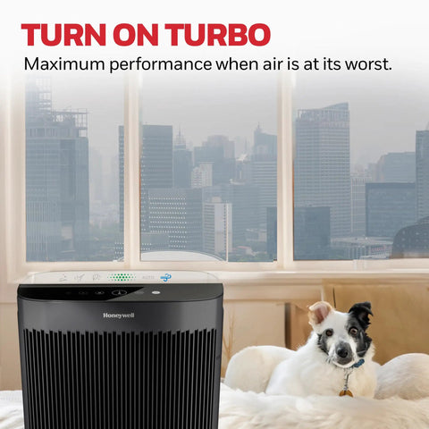 Advanced HEPA Air Purifier For Large Rooms Up To 1700 Square Feet Filters Dust And Pet Hair Straight Up Blasts Away Smoke And Stale Odors Real Deal Freshness For Your Home In Matte Black