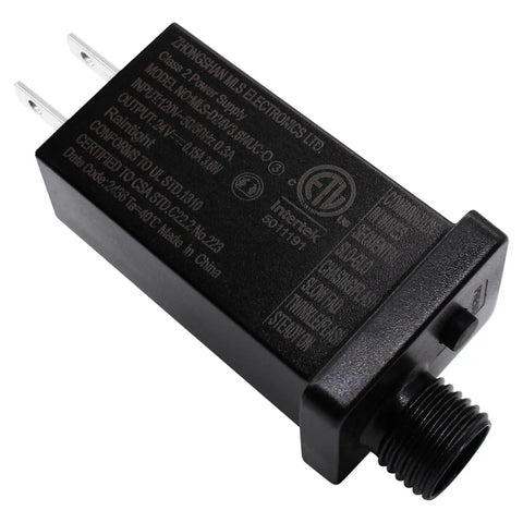 24V Low Voltage LED Transformer With 3.6W Output IP44 Waterproof LED Driver No Fuss US Plug Class 2 Power Supply