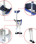 Adjustable Drywall Stilts 24 To 40 Inches For Painting, Cleaning, And Sheetrock Work, 225 Lb Capacity, Lightweight Aluminum Construction, Double Spring Design