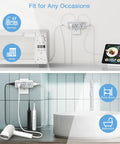 Multi Plug Outlet Extender With USB C Wall Charger And Surge Protector transforms one socket into eight ports in kitchen and bathroom setups.