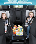 Kia Telluride Backseat Organizer And Console Storage Bin For Car Travel with kids and toys in a 2020-2026 Kia Telluride
