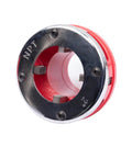 Heavy Duty 2 Inch Hinge Plate Head And Dies For Ratchet Pipe Threader Kit with NPT markings and red finish for durability.