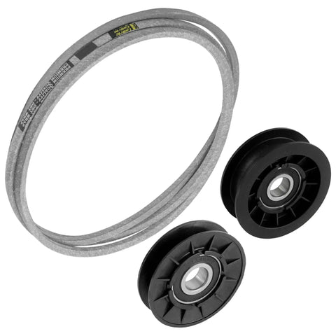 Idler Pulley With V Belt Kit For John Deere 100 Series And Scotts Lawn Tractors With 42 Inch Deck DIY Friendly Bolt On