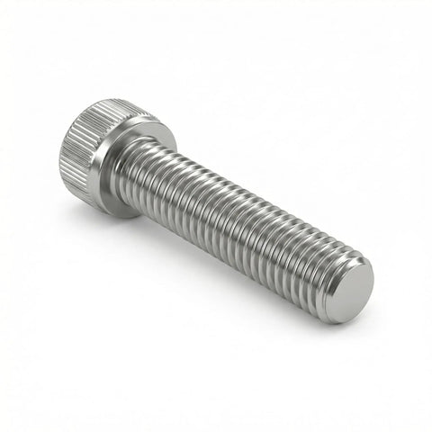 3/8 X 1 Socket Head Cap Screws 10 Pack Built From Solid 304 Stainless Steel loaded with full threads shown side view.
