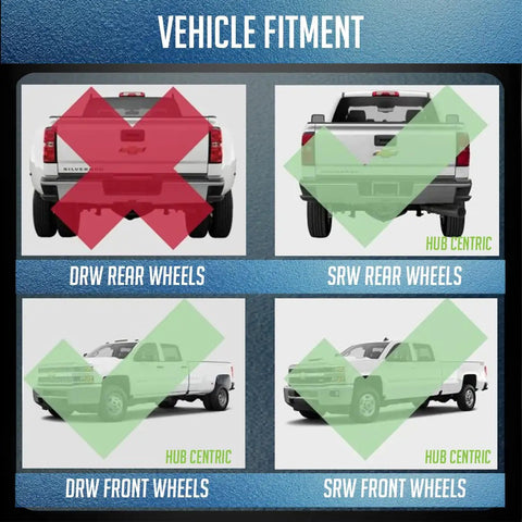 Vehicle fitment guide for Beef Up Your Ride With A Four Pack 2.00 Inch Thick Hub Centric Wheel Spacers For 8x170 Bolt Pattern