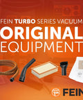 Flat Pleated Dust Extractor Filter For Turbo I And II, PES Nano Coated For Wet And Dry Use, OEM Compatible, shown with accessories.