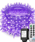 60ft Black Light String Lights With 240 LEDs For Lit Glow Parties Bedroom Decor And Fluorescent Poster Art Remote Control Plug In Eight Adjustable Modes Not Connectable Great For Indoor Parties coiled with plug and remote