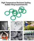 270 Pcs Rubber O Ring Kit With 18 Sizes High Temperature Buna N Seals for Industrial Pneumatic AC Plumbing Repairs