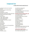 Uno R3 Project Starter Kit With Over 200 Components And 63 Modules component list displayed in text format on white background