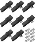 8 Pack Rubber Draw Latch Set Flexible Black Latches With Concealed Keeper For Cooler Cargo Box Boat And Truck Storage Easy Install Built Tough