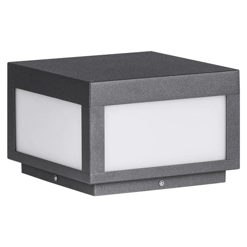 Hardwired Outdoor Post Lights 9.8 Inch Pillar Lamps Waterproof IP54 Aluminum LED Column Lanterns 3000K Warm White AC100240V