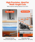 High precision setup for the Rock Solid Portable Jobsite Table Saw with rip cutting and bevel cutting features.