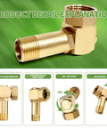 Lead Free Brass Hose Reel Fittings And Swivel Adapter For Garden Hose Reels Brass Replacement Part With 1 Inch GHT To 0.8 Inch Connector 3 Inch Swivel Durable And Safe Fits Various Reel Models, brass hose reel fitting with 360° swivel