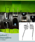 Close-up of 18 Pack Replacement Dethatcher Tines Compatible With Greenworks 27022 Corded Dethatcher Fourteen Inch Scarifier Rake Parts