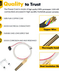 Thermopile sensor component with copper head and insulated wiring for pilot burner (750mV)