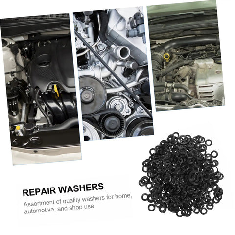 Spring Wave Washers Kit 500 Pieces Compression Type Wave Washers For Electrical Connections Automotive Use Steel Wave Design For Tight Load And Space Saving Gasket Set, black repair washers for engine use