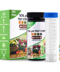 Soil pH Test Kit With 150 Strips And Cylinder For Quick Readings, Easy Garden And Lawn pH Testing, Illustrated Guide Included