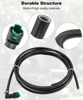 Heavy Duty Gas Fuel Line Kit For Ram 1500, 2500, 3500 Models From Ninety Four To Zero Three Replace FL FG0212 Fix Leaks And Ensure Smooth Engine Power With Top Tier Performance Parts That Keep Your Truck Rolling Good. black fuel hose kit with fittings