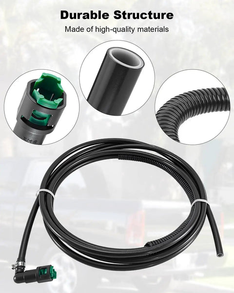 Heavy Duty Gas Fuel Line Kit For Ram 1500, 2500, 3500 Models From Ninety Four To Zero Three Replace FL FG0212 Fix Leaks And Ensure Smooth Engine Power With Top Tier Performance Parts That Keep Your Truck Rolling Good. black fuel hose kit with fittings