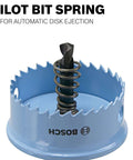 Bosch blue 7/8 in edge hole saw with spring-loaded pilot bit
