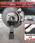 Universal Wheel Hub Removal Tool for Cars and Trucks Compatible with 5 Bolt 6 Bolt and 8 Bolt Hubs in use on wheel assembly