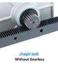 Solid Build 1.25 Module Helical Gear Rack With Matched Steel Pinion Set For CNC Routers And Shop Projects Right Handed Spiral Teeth 22X25mm Size gear setup showcasing helical gear and rack teeth.