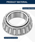 Heavy Duty Tapered Roller Bearing Cone With 1.24 Inch Bore And 2.09 Inch Outer Diameter 0.65 Inch Thick Chrome Steel ABEC Three Built For Big Load