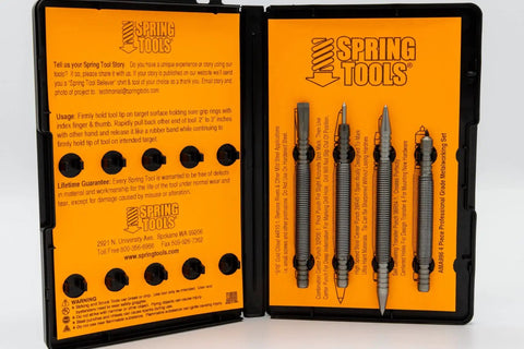 Pro Grade 4 Piece Metalworking Set with High Speed Steel Center Punch Self Centering Center Punch 5 16 Inch Cold Chisel and Prick Punch in case
