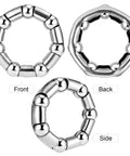 Beefed Up Crank Bearing Set Five Sixteenth Inch Seven Ball Stainless Steel Bearings for MTB Bicycle Bottom Bracket Replacement