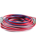 Patriotic 50 Foot 12 Gauge Heavy Duty Extension Cord With Lighted Plug For Indoor Outdoor Use All Purpose Contractor Grade SJTW Red